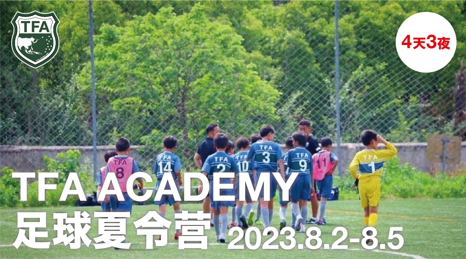 【CAMP】2023 TFA足球夏令营活动｜四天三晚